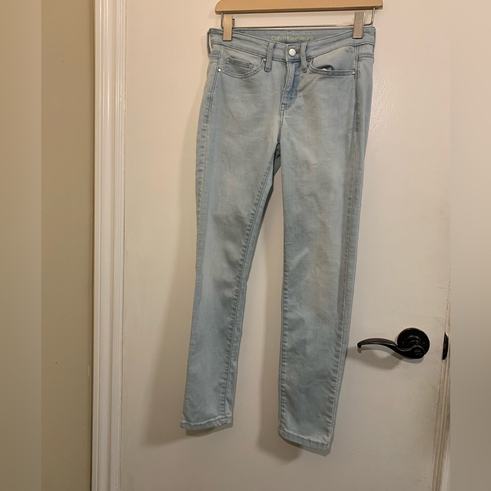 Calvin Klein Jeans-Ankle Skinny light blue.